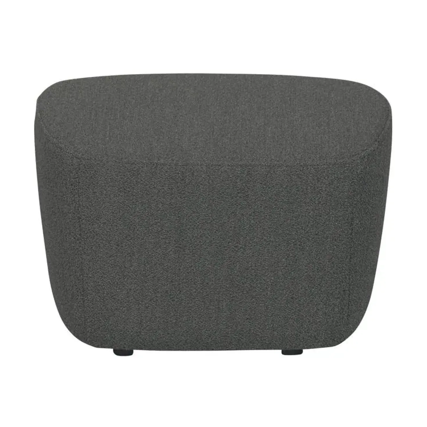 Lofty Hocker bouclé staalgrijs