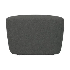 Lofty Hocker bouclé staalgrijs