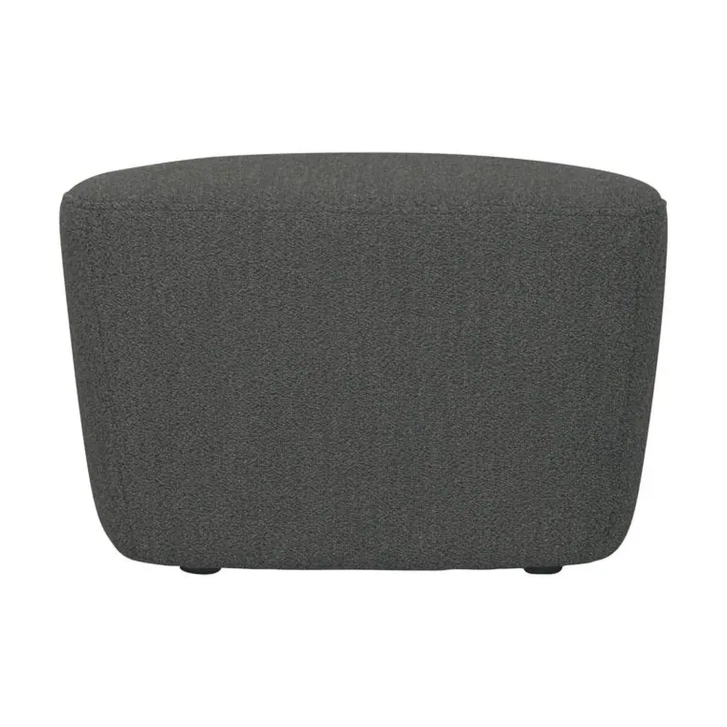 Lofty Hocker bouclé staalgrijs