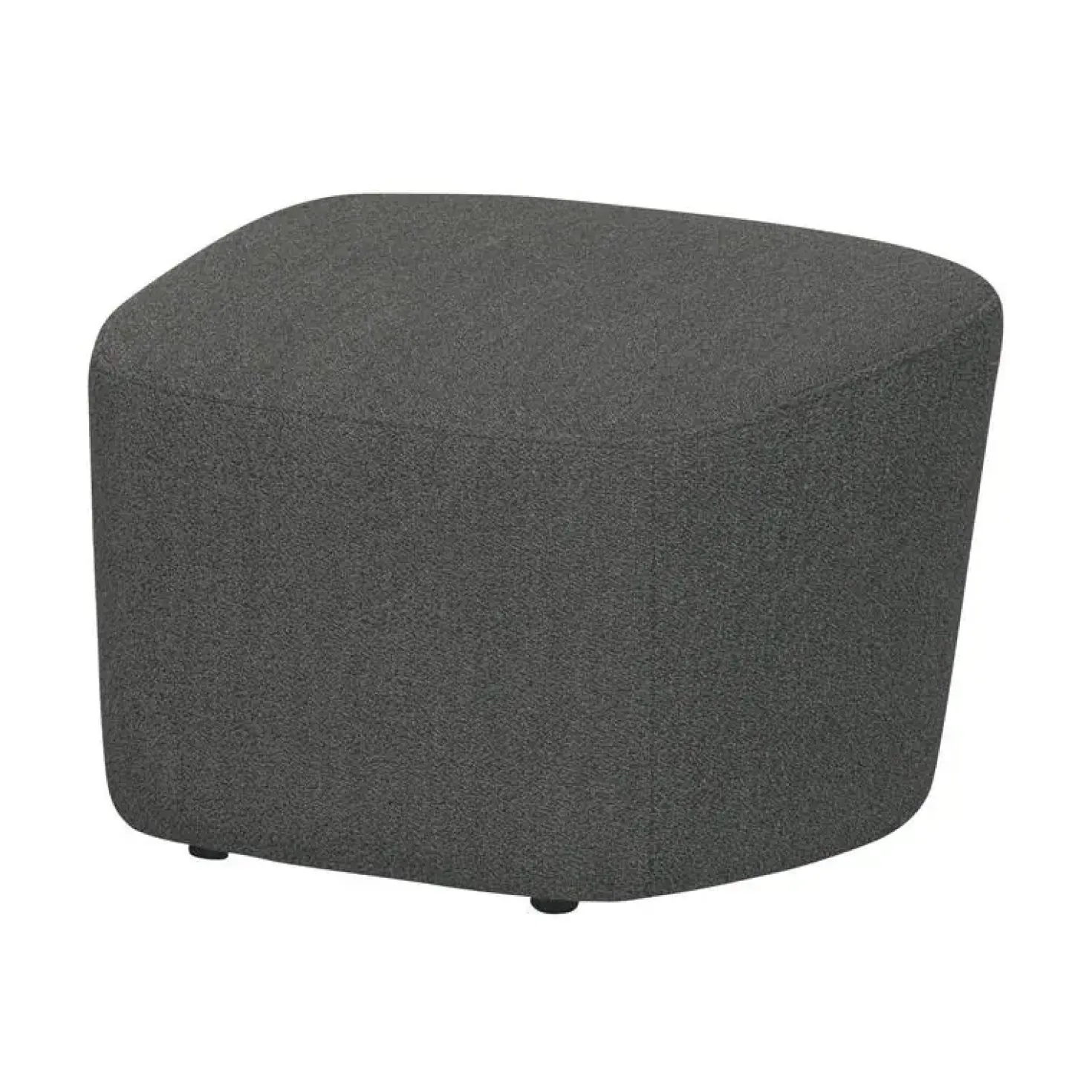 Lofty Hocker bouclé staalgrijs