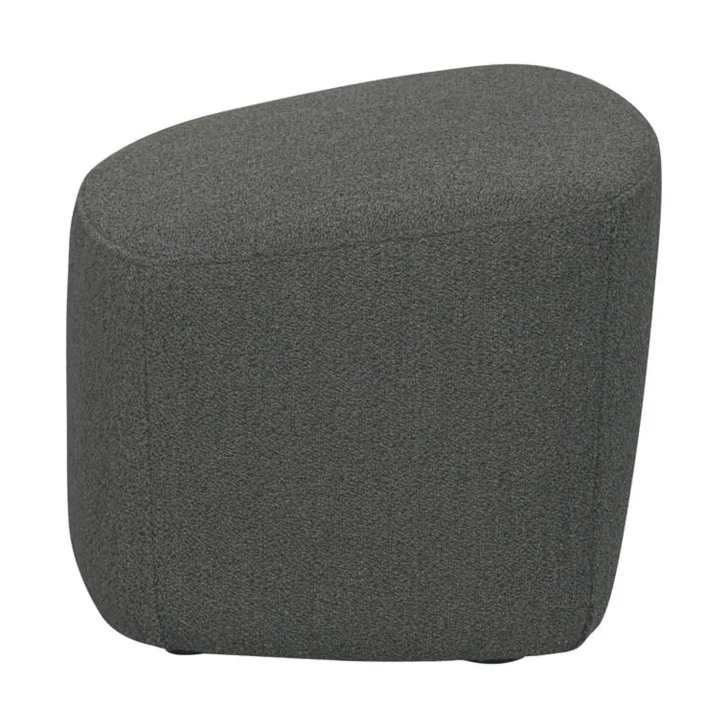 Lofty Hocker bouclé staalgrijs