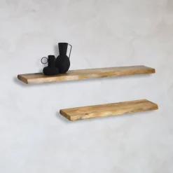 Londo wandplank zwevend 80cm Mangohout
