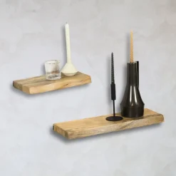 Londo wandplank zwevend 40cm Mangohout