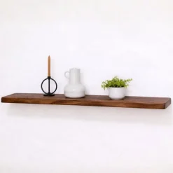 Londo Wandplank zwevend Walnoot Mangohout 100cm