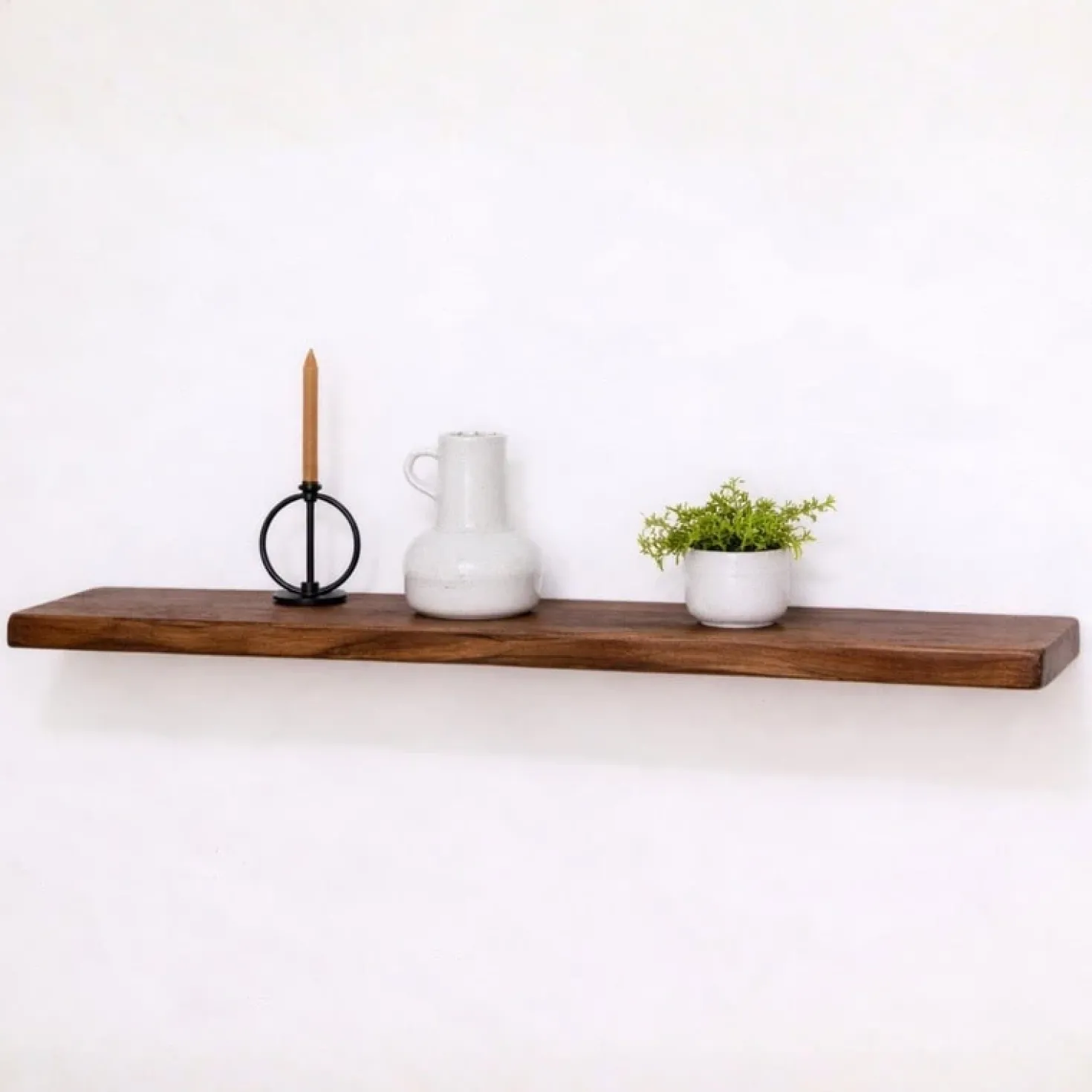 Londo Wandplank zwevend Walnoot Mangohout 100cm
