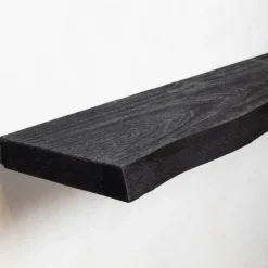 Londo wandplank zwevend Zwart Mangohout 40cm