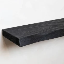 Londo wandplank zwevend Zwart Mangohout 140cm