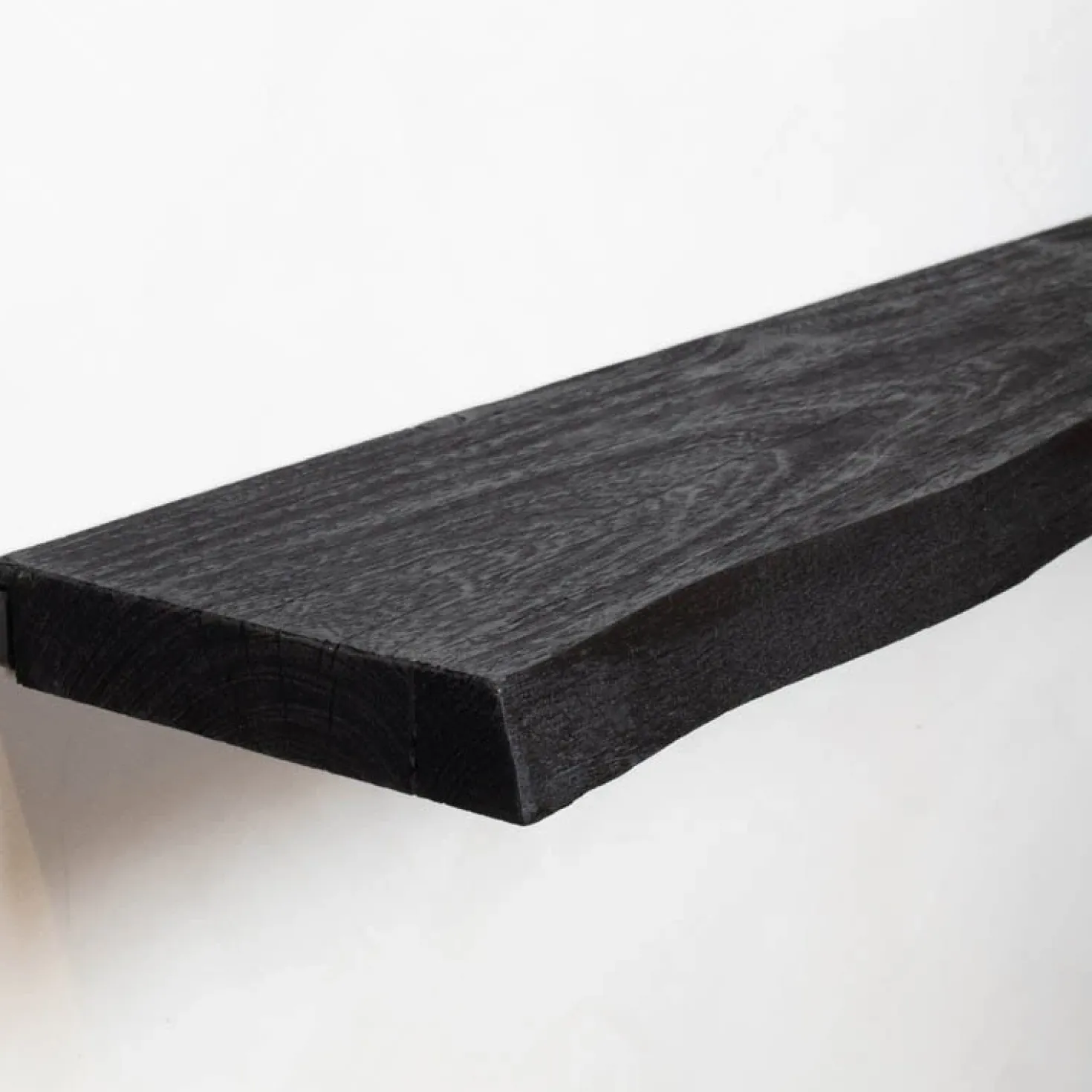 Londo wandplank zwevend Zwart Mangohout 120cm