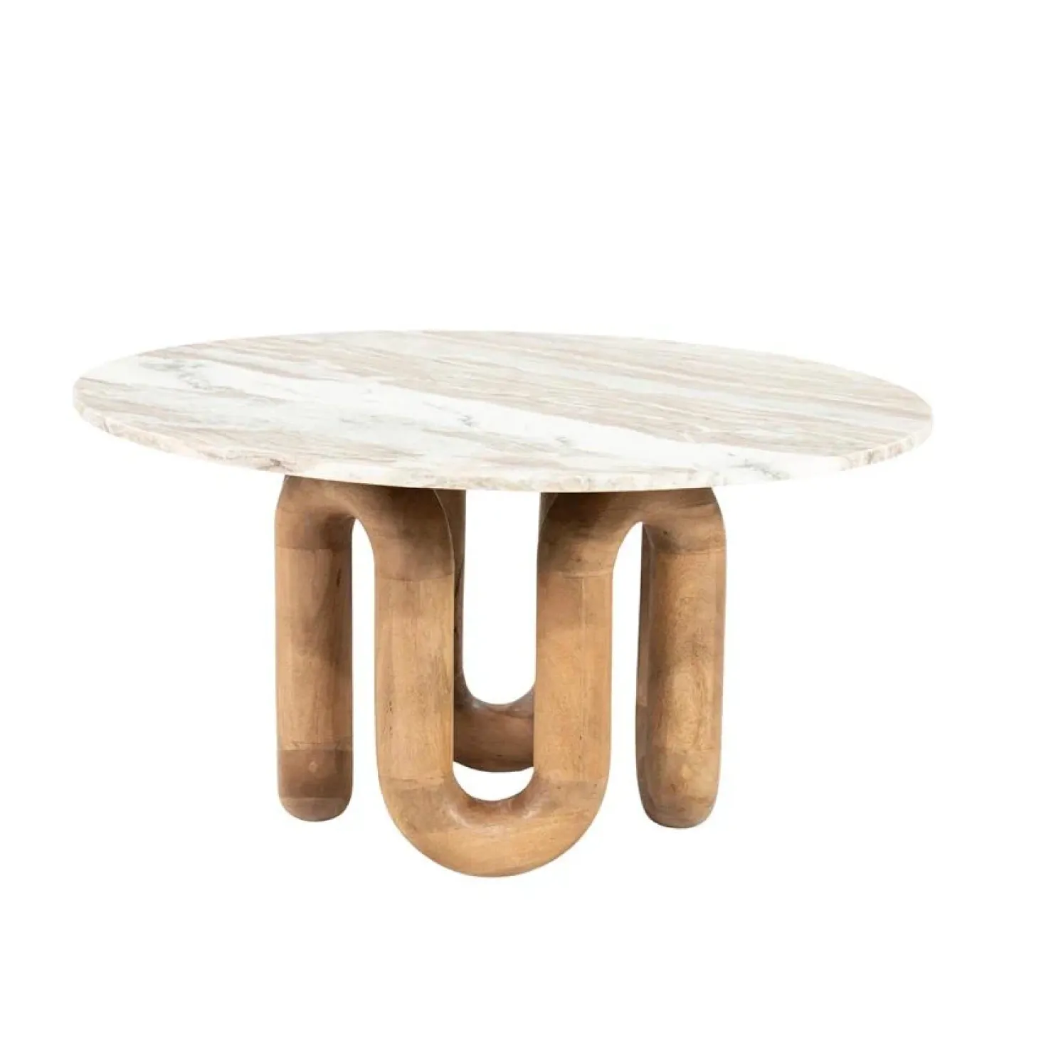 LoopStone Salontafel rond Naturel 80cm