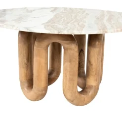 LoopStone Salontafel rond Naturel 80cm
