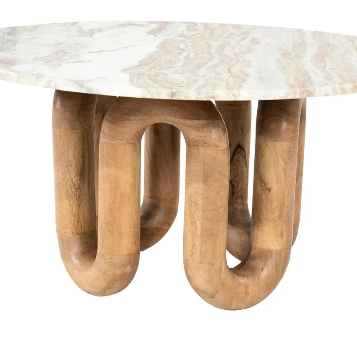 LoopStone Salontafel rond Naturel 80cm