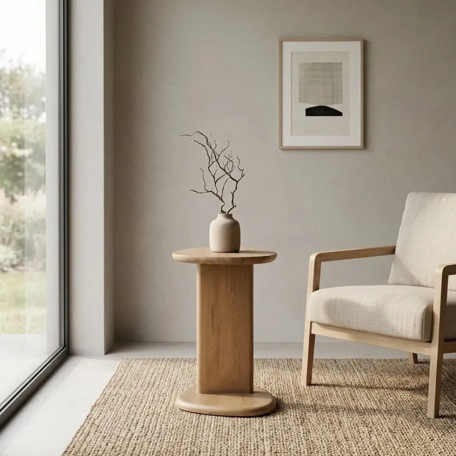Lori Bijzettafel Lichtbruin 46cm