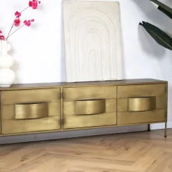Loua tv meubel goud 170cm
