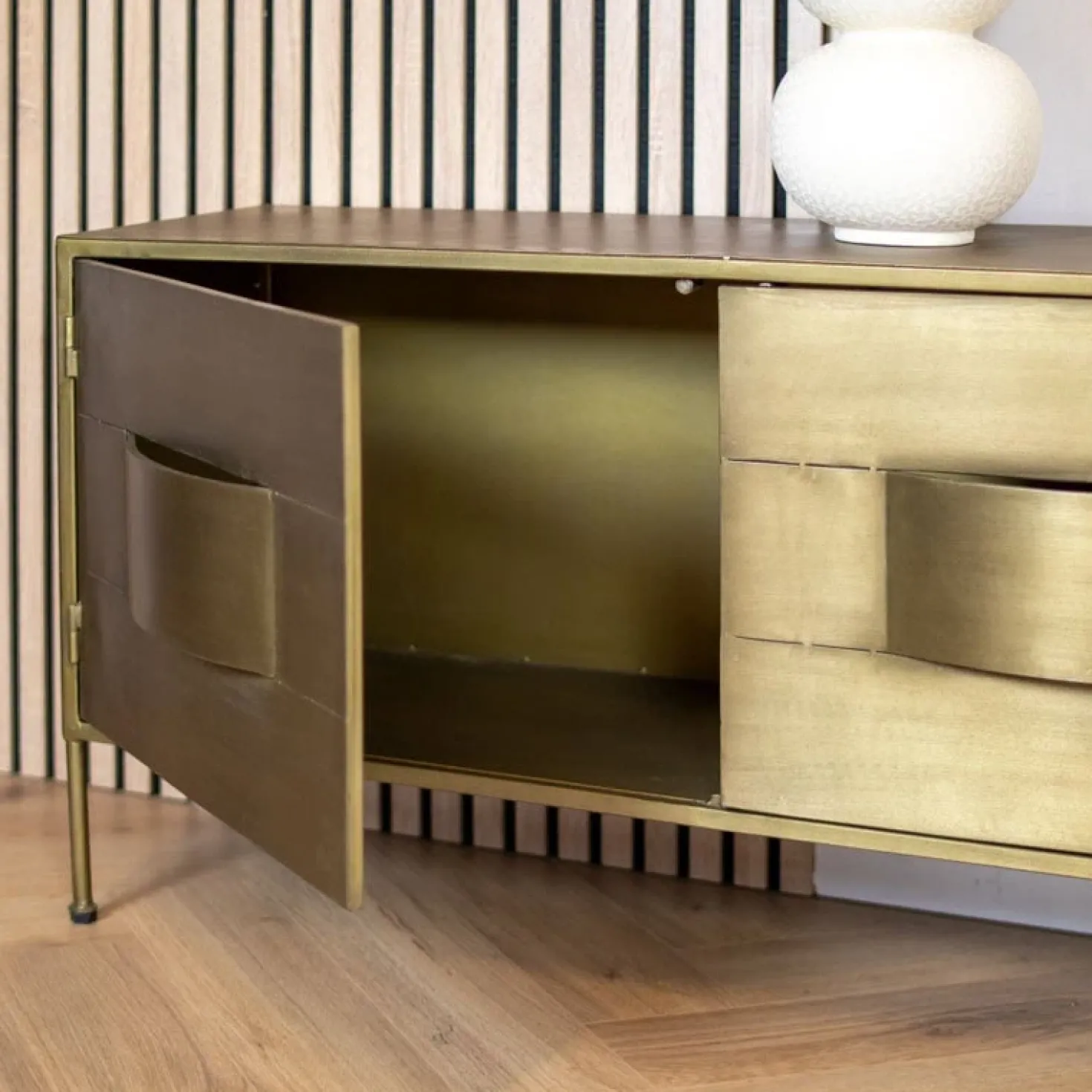 Loua tv meubel goud 170cm