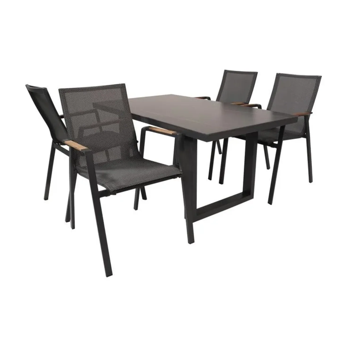 Loungetafel hoog Monaco Noir 140cm