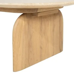 Lova Salontafel organisch Naturel travertin 115cm