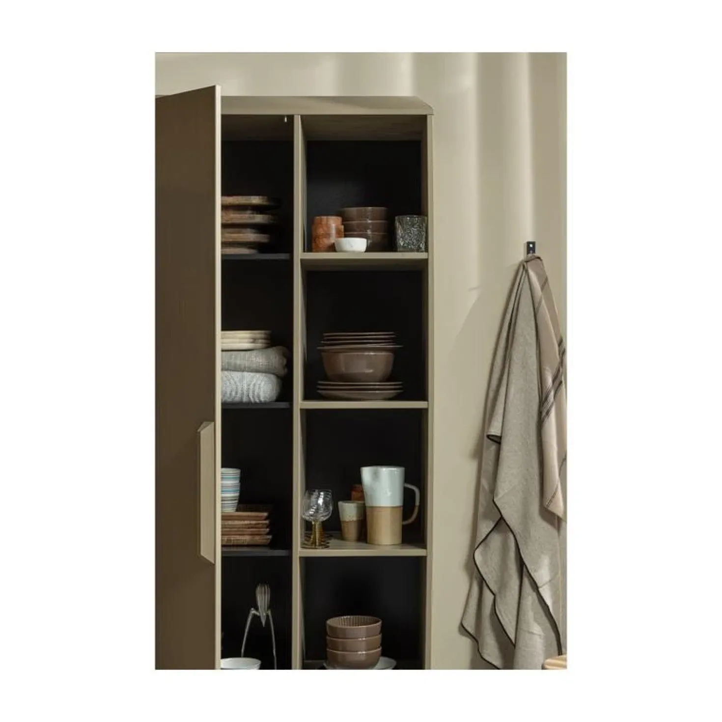 Lowen Opbergkast Dennenhout Mud 100cm