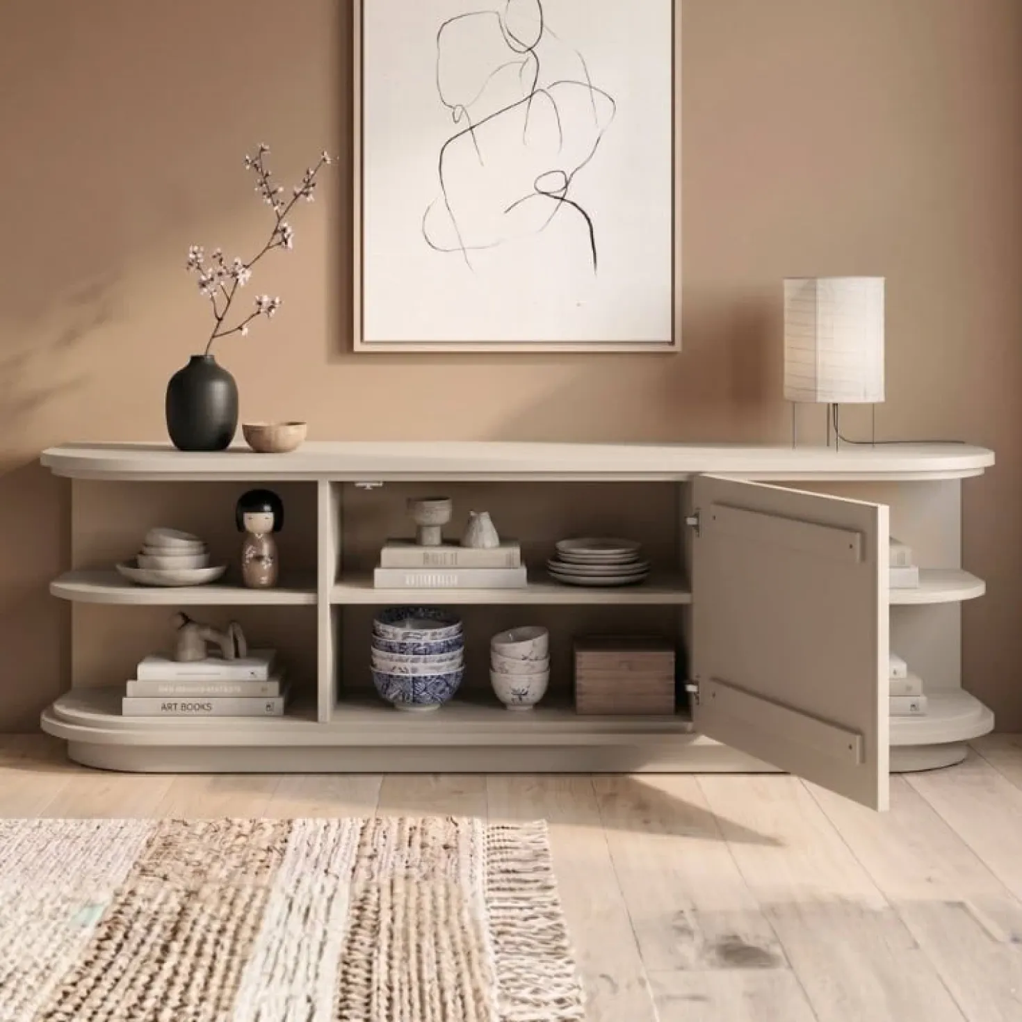 Luca Dressoir Zand 165cm