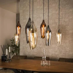 Lucario 7-lichts Hanglamp industrieel
