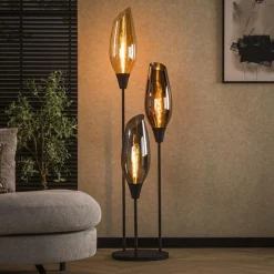 Lucario 3-lichts Vloerlamp XL Mixglas