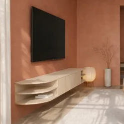 Luca zwevend Tv meubel Zand 190 cm