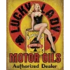 Lucky Lady Oil - metalen bord