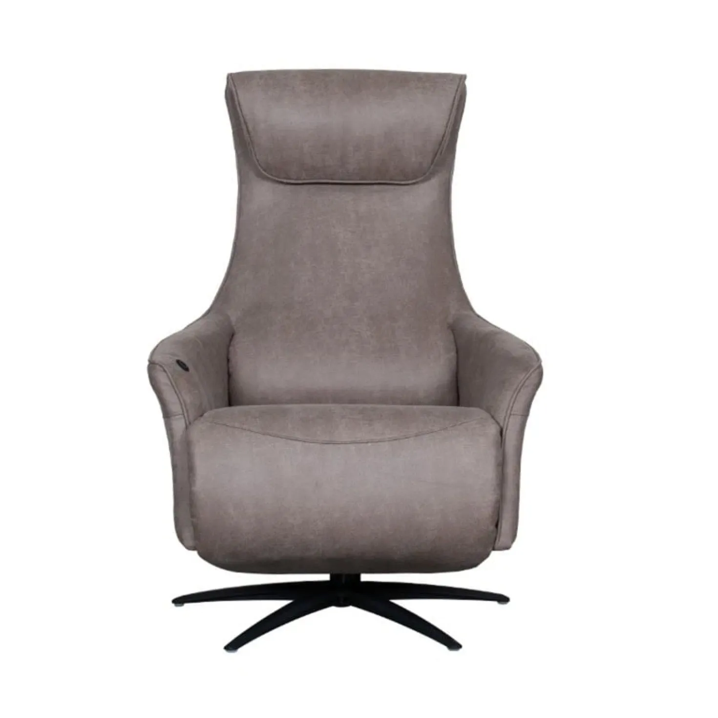 Lund Elektrische Fauteuil Taupe Microleder