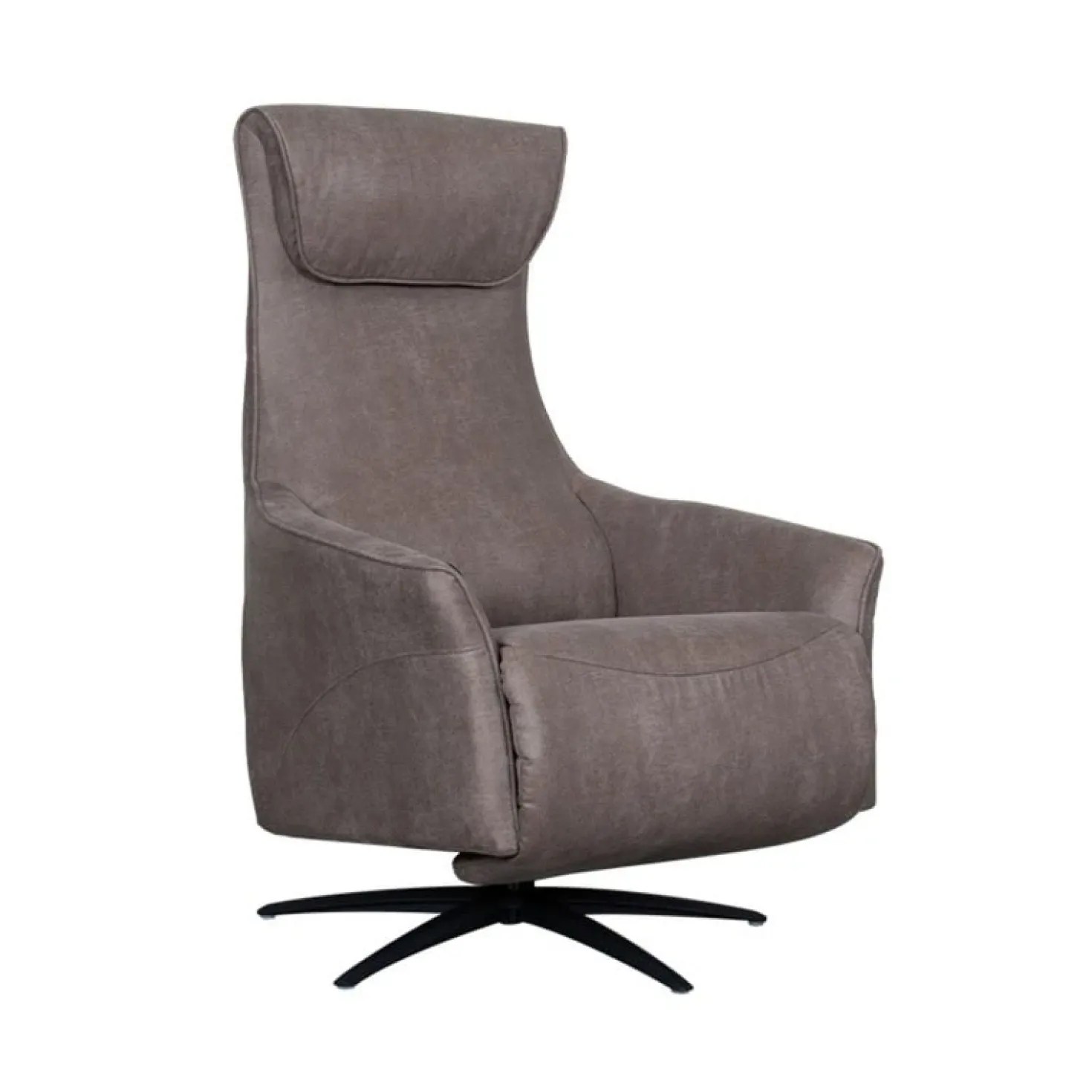 Lund Elektrische Fauteuil Taupe Microleder