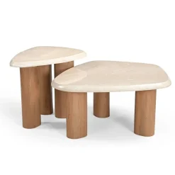 Lunea Salontafel Creme Marmer 84 cm