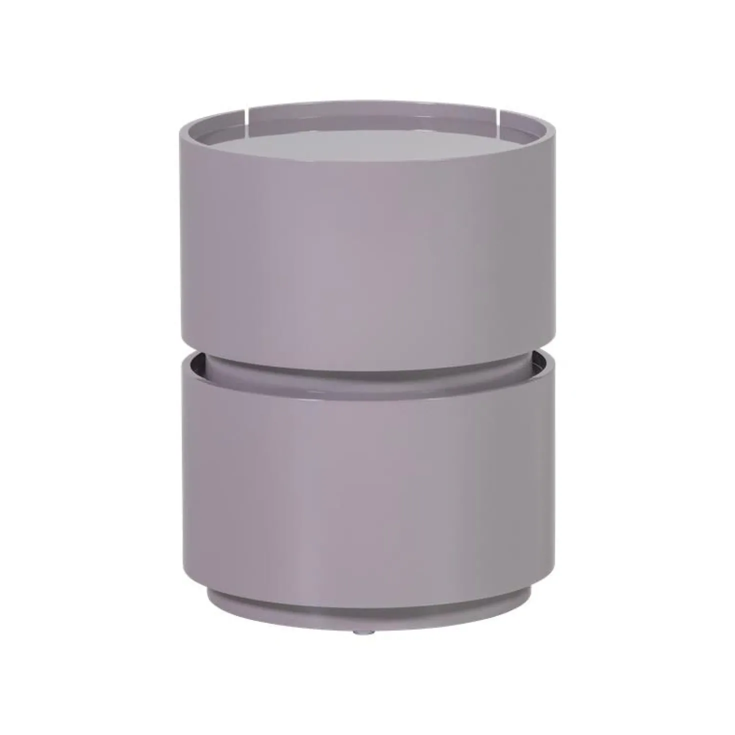 Lunex Nachtkastje rond Lichtgrijs 40cm