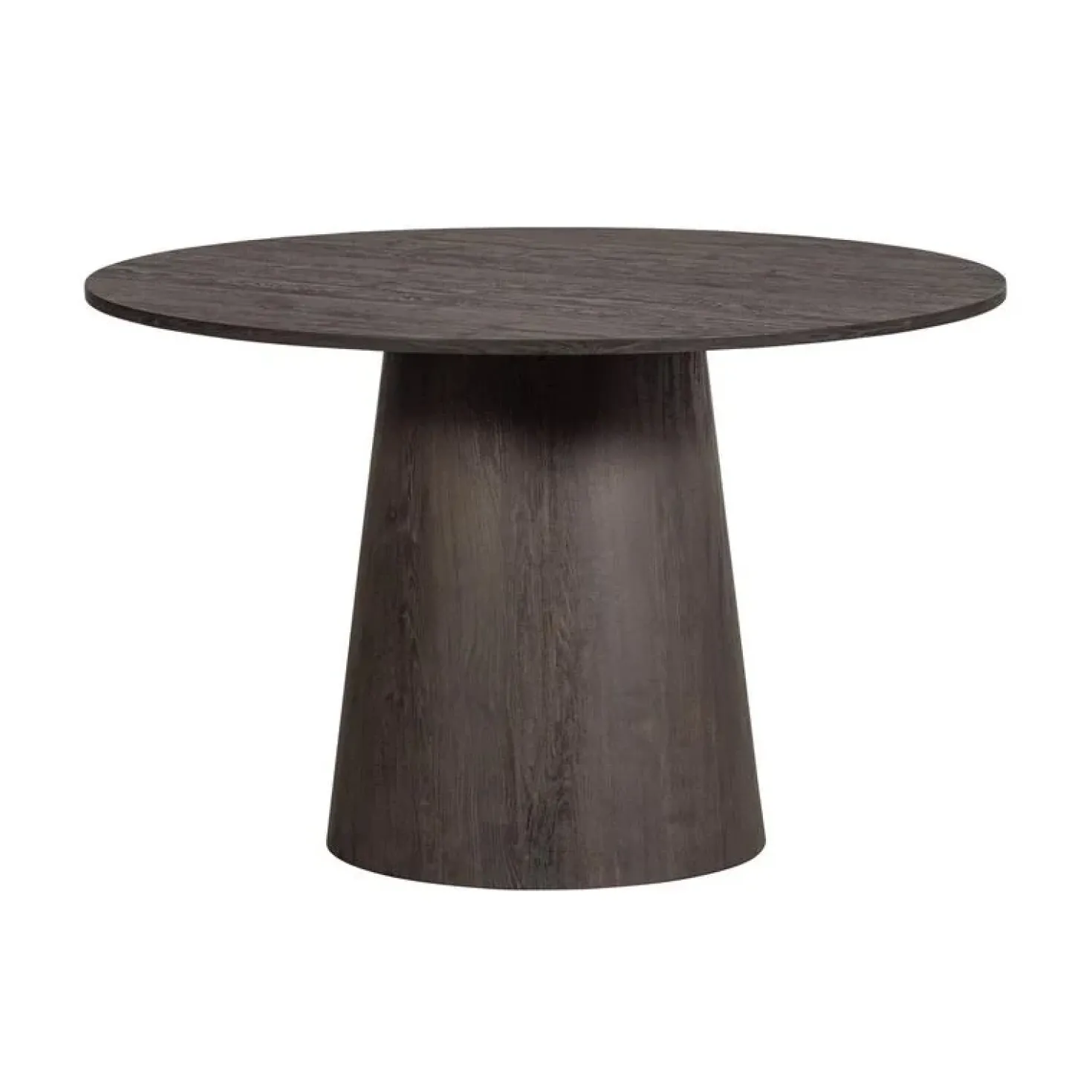 Maan Eettafel Rond MDF Donkerbruin 120cm