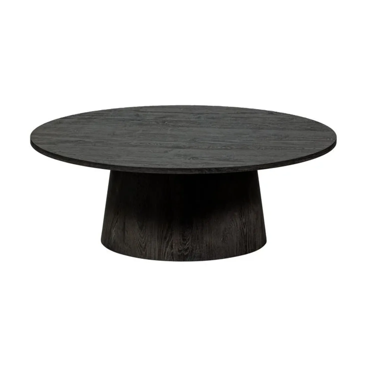 Maan Salontafel rond MDF Donkerbruin 100cm