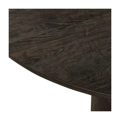 Maan Salontafel rond MDF Donkerbruin 100cm