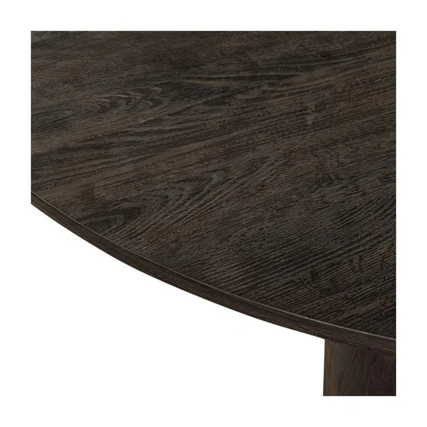 Maan Salontafel rond MDF Donkerbruin 100cm