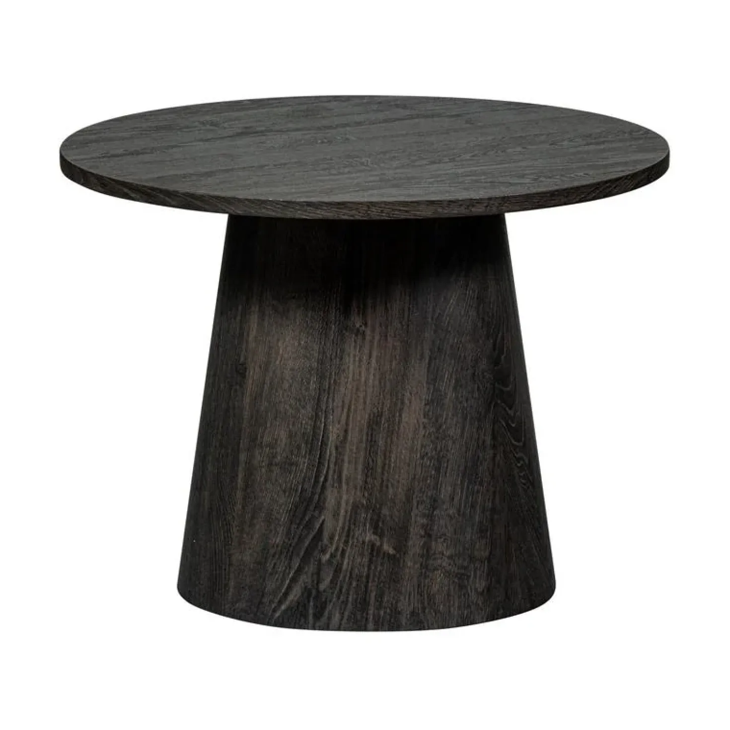 Maan Salontafel rond MDF Donkerbruin 60cm