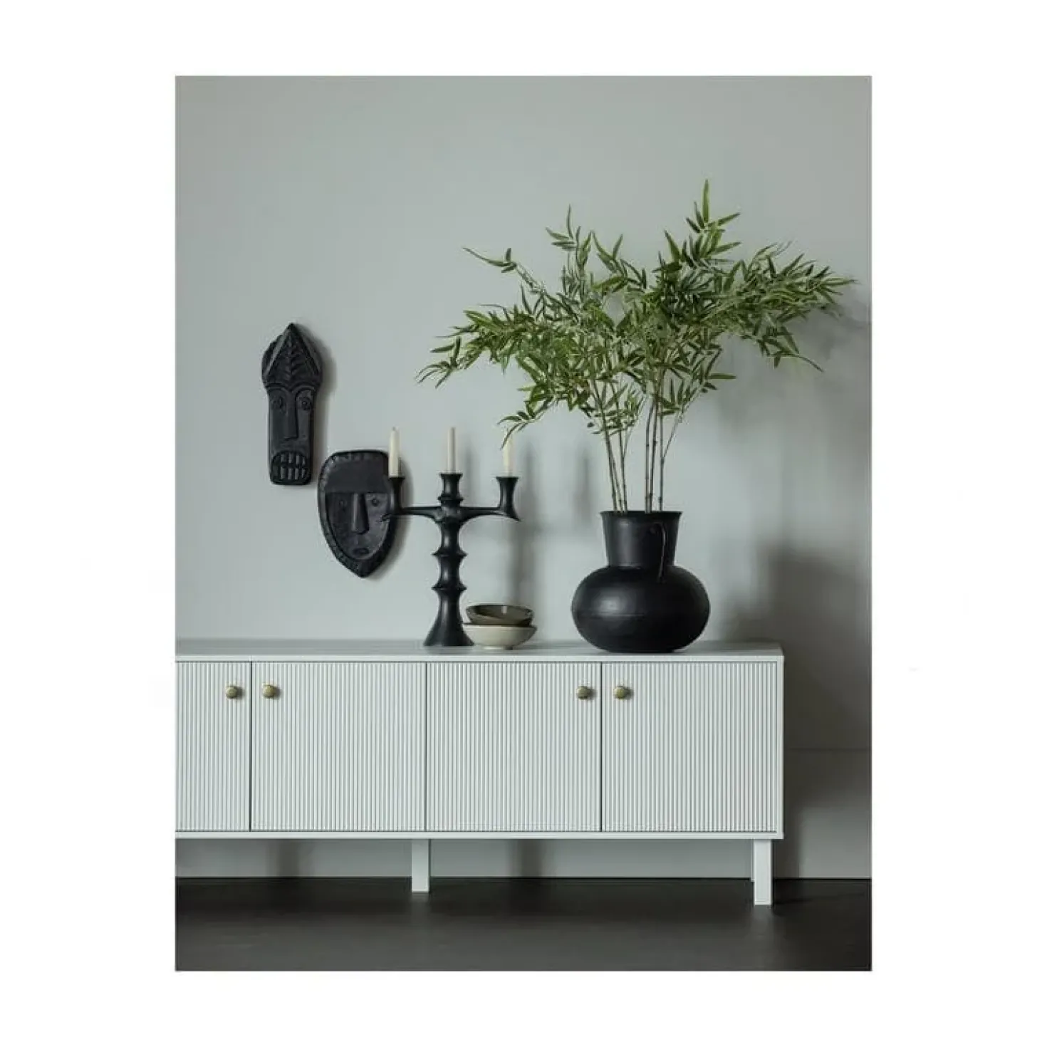 Madu TV Meubel Dennenhout Wolkengrijs 160cm