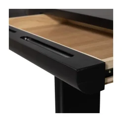 Mael Bureau Fineer Zwart 120cm