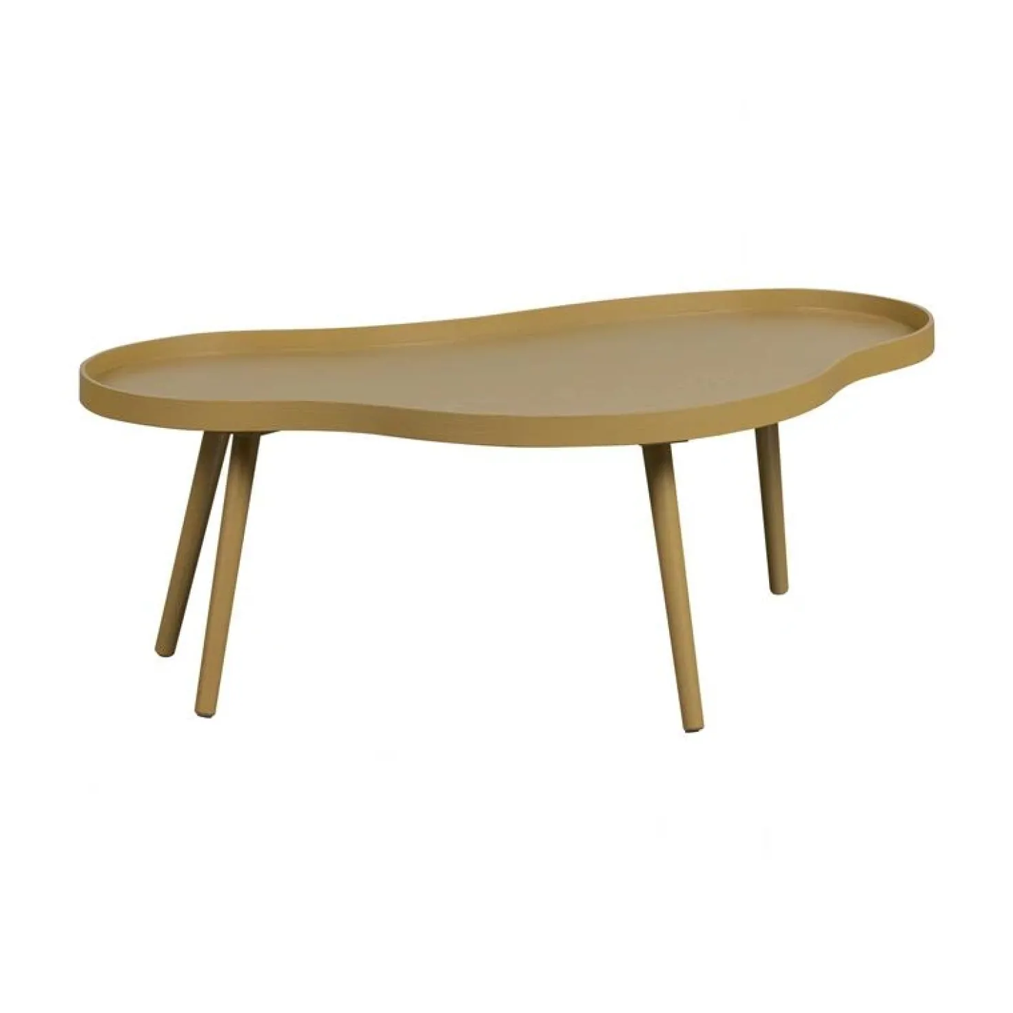 Mae Salontafel organisch hout alpaca 100cm