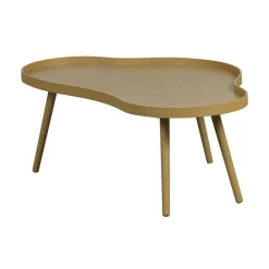 Mae Salontafel organisch hout alpaca 100cm