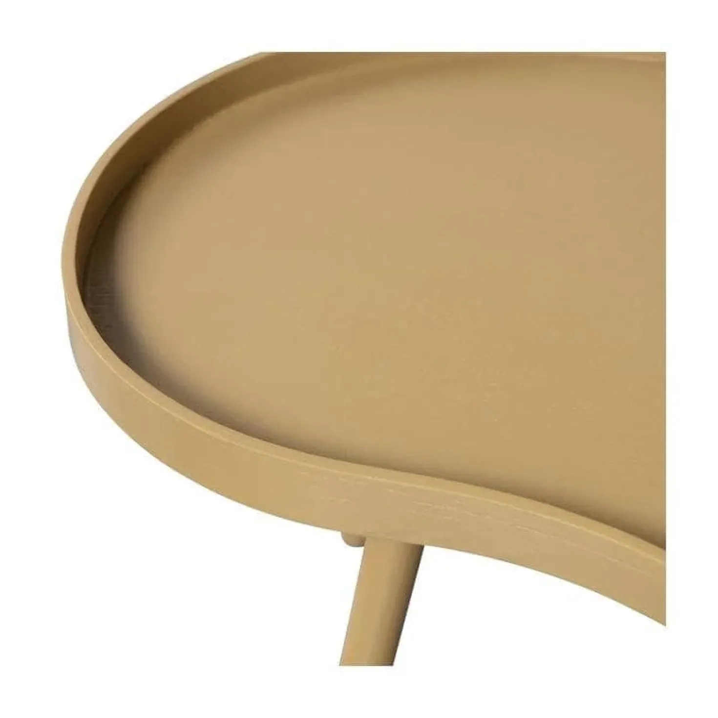 Mae Salontafel organisch hout alpaca 100cm