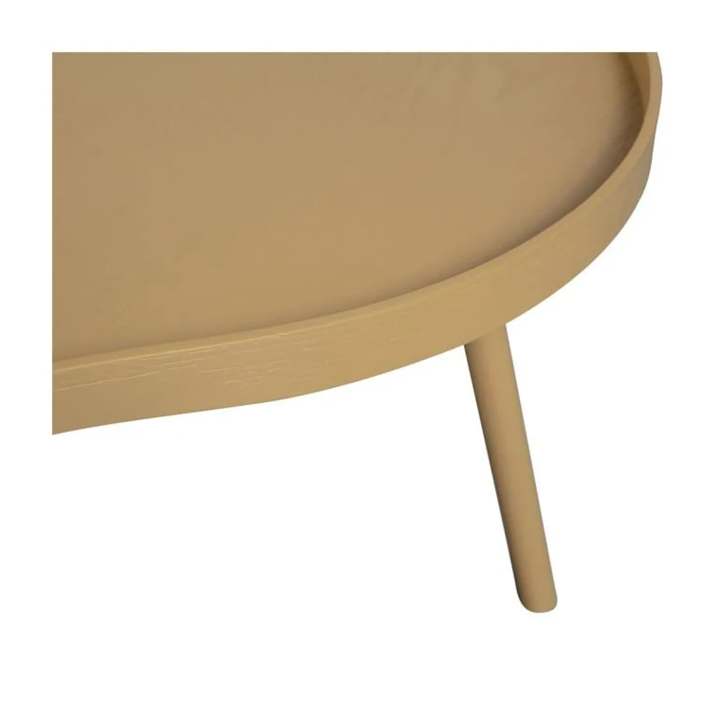 Mae Salontafel organisch hout alpaca 100cm