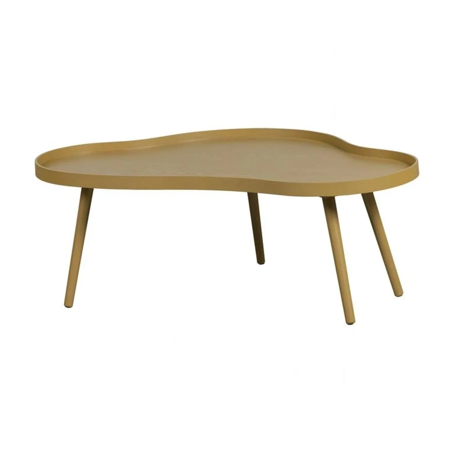Mae Salontafel organisch hout alpaca 100cm