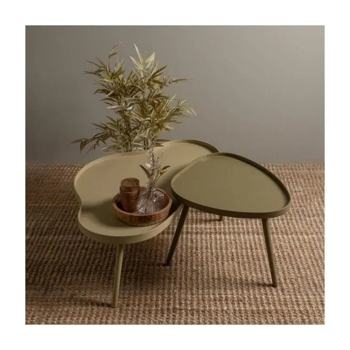 Mae Salontafel organisch MDF/grenen sepia 61 cm