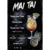 Mai Tai - metalen bord