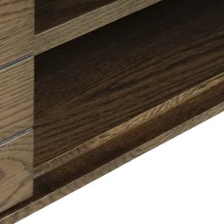 Malou TV meubel donkerbruin eikenhoutfineer 120cm