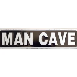 Man Cave zwart - metalen bord