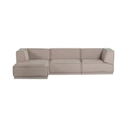 Manu Bank Chaise longue Links Grove chenille Naturel