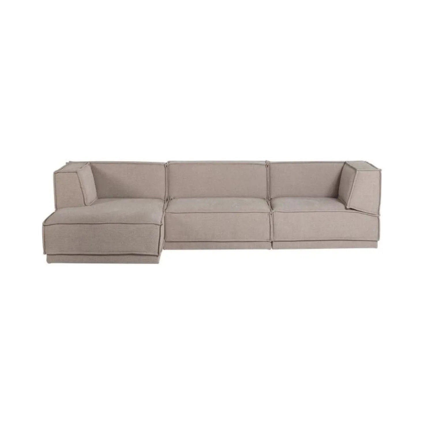 Manu Bank Chaise longue Links Grove chenille Naturel