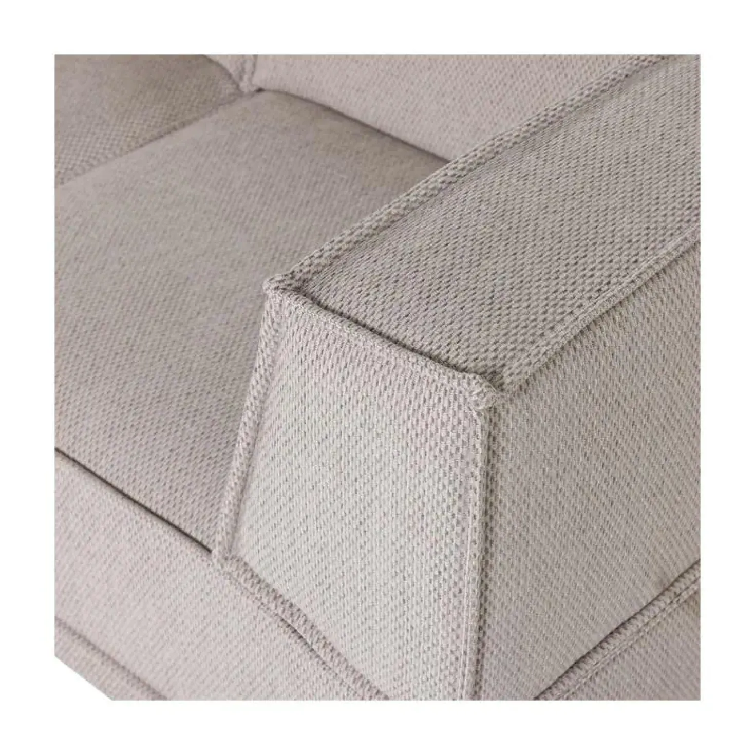 Manu Bank Chaise longue Links Grove chenille Naturel