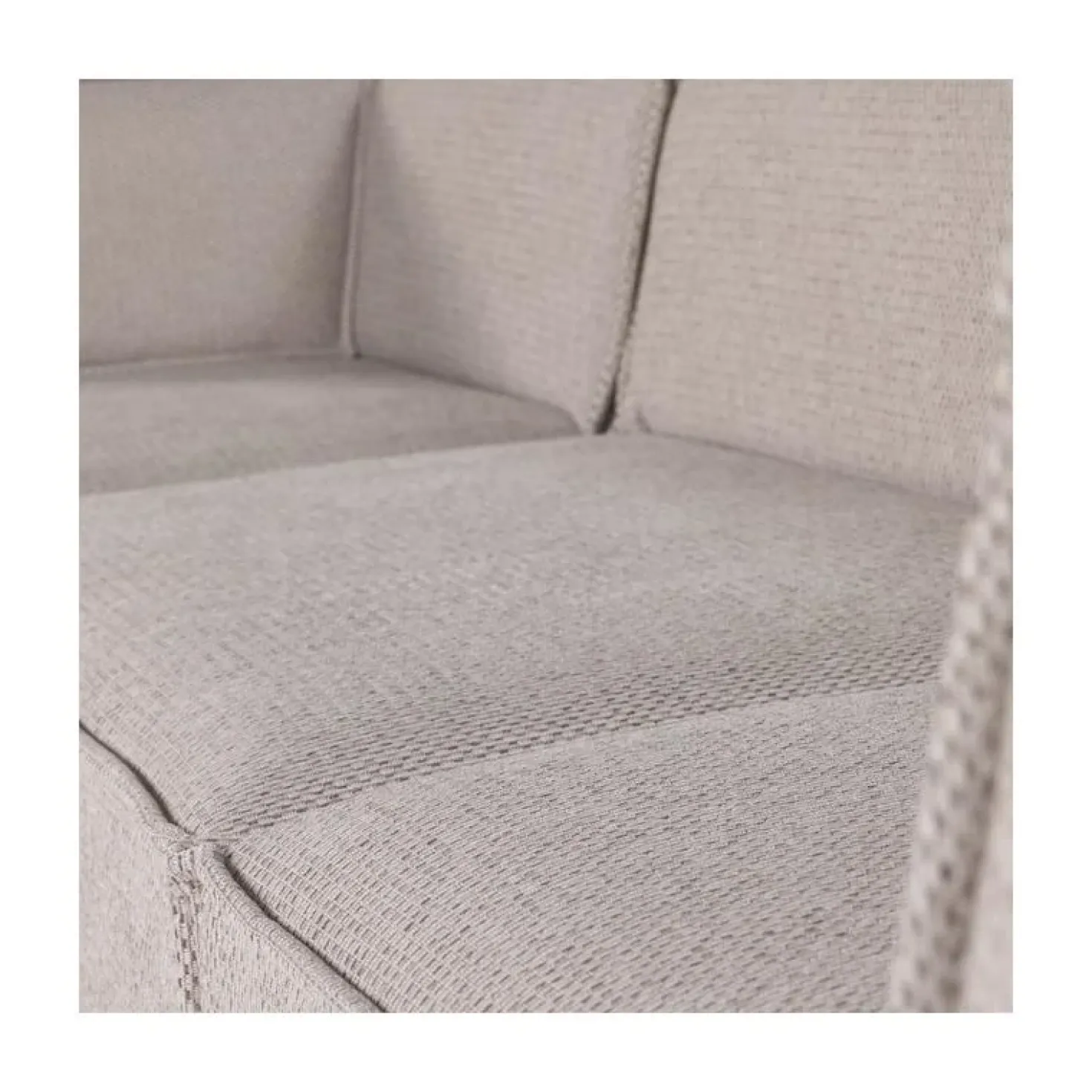 Manu Bank Chaise longue Links Grove chenille Naturel